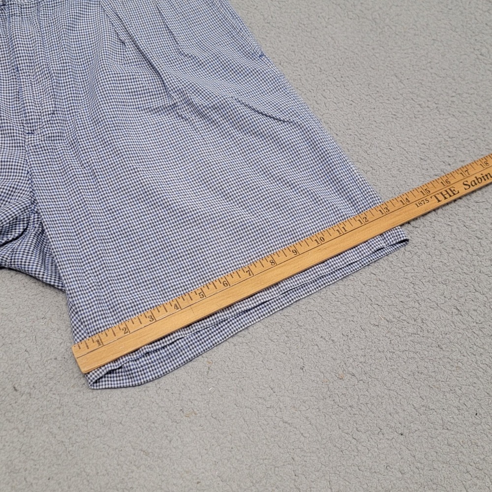 Polo Ralph Lauren Shorts Mens 36 (Fits 34) Classic Golf Blue Houndstooth Crest - Picture 10 of 11